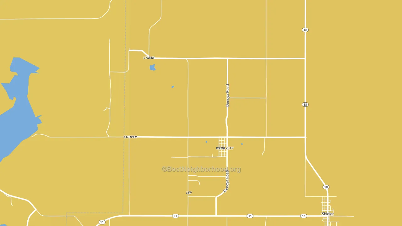 Webb City, OK block-group voter-turnout map