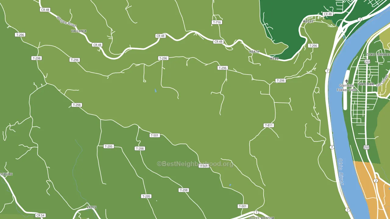 Webb, OH block-group voter-turnout map