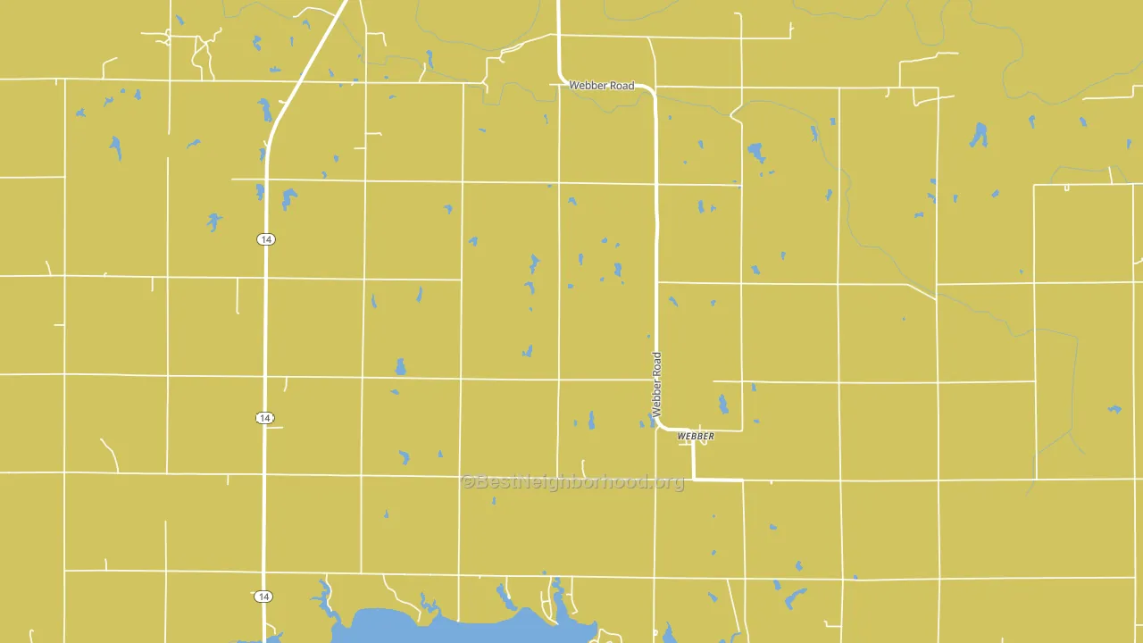 Webber, KS block-group voter-turnout map