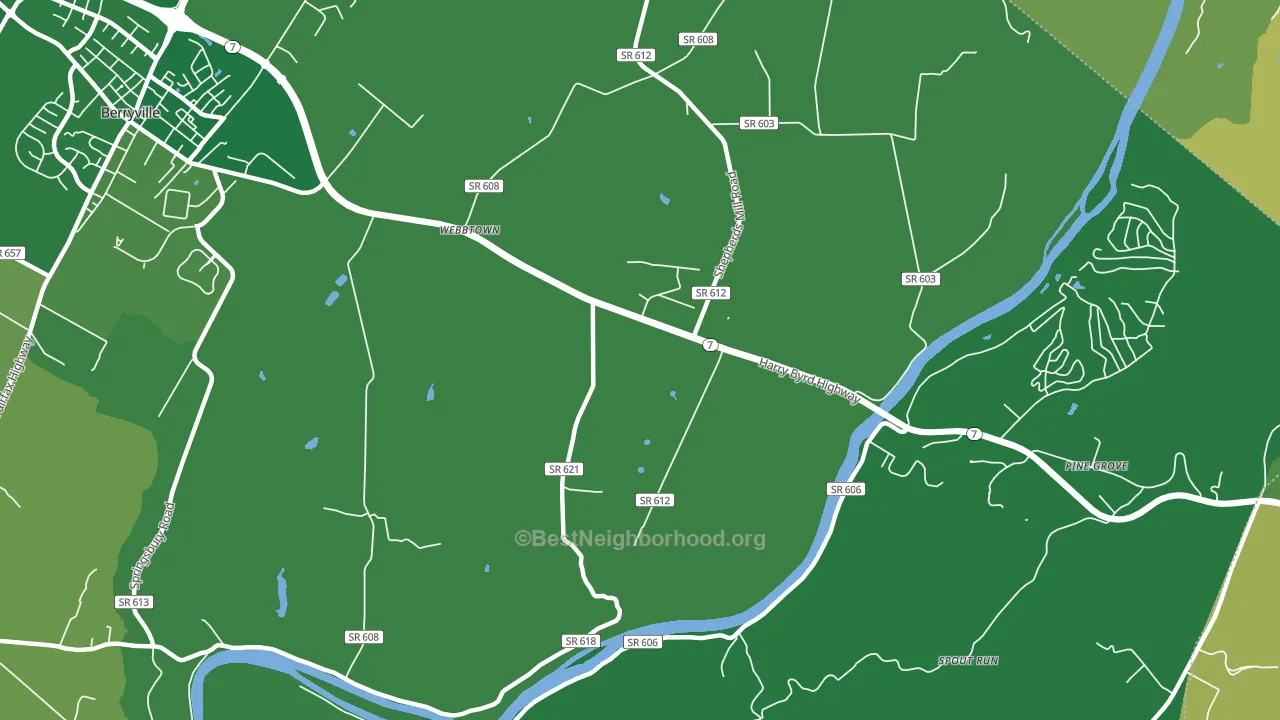 Webbtown, VA block-group voter-turnout map