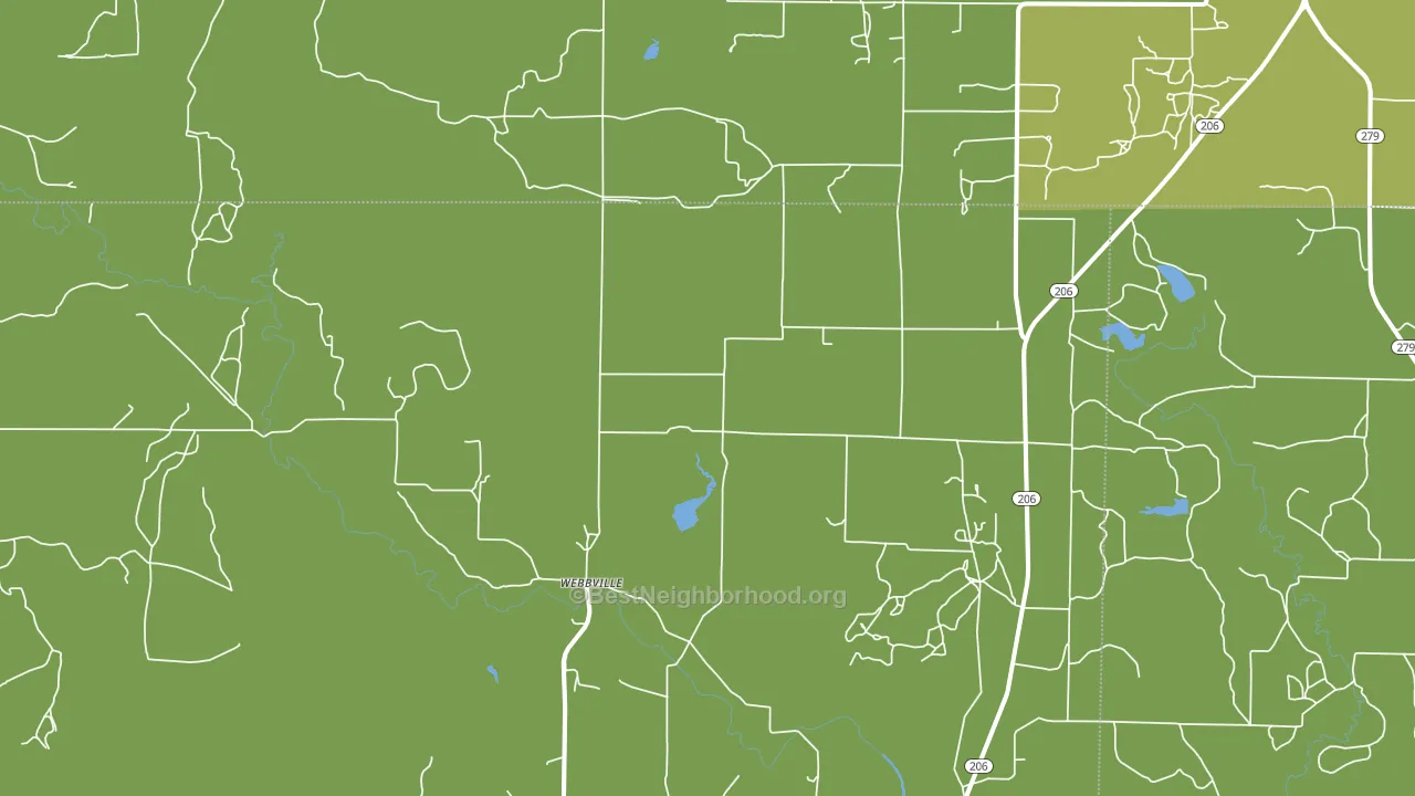 Webbville, TX block-group voter-turnout map