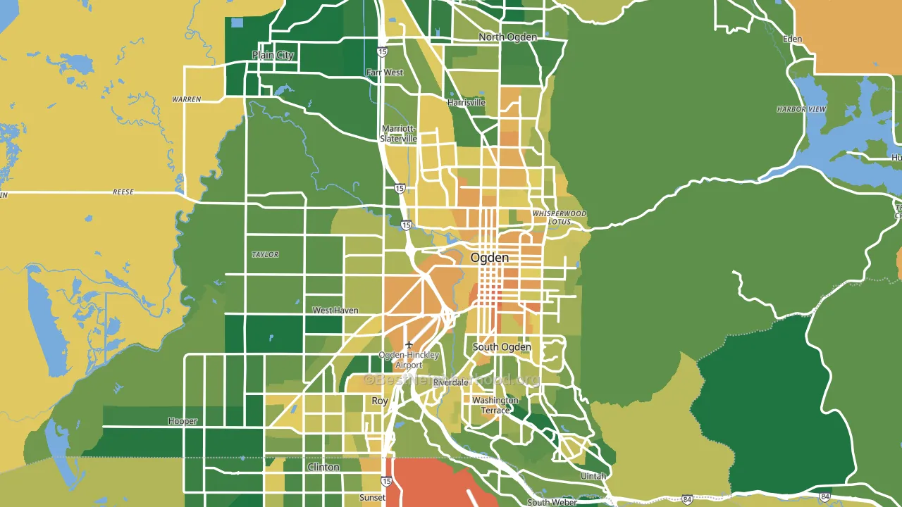Weber County, UT block-group voter-turnout map