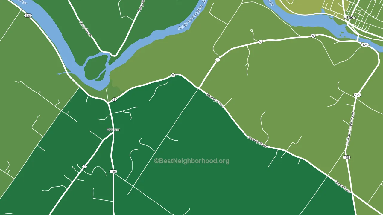 Webster Corner, ME block-group voter-turnout map