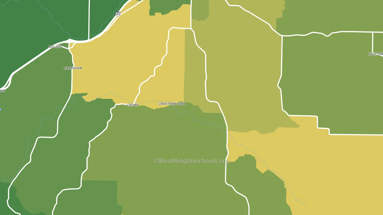 Webster County, MO block-group voter-turnout map
