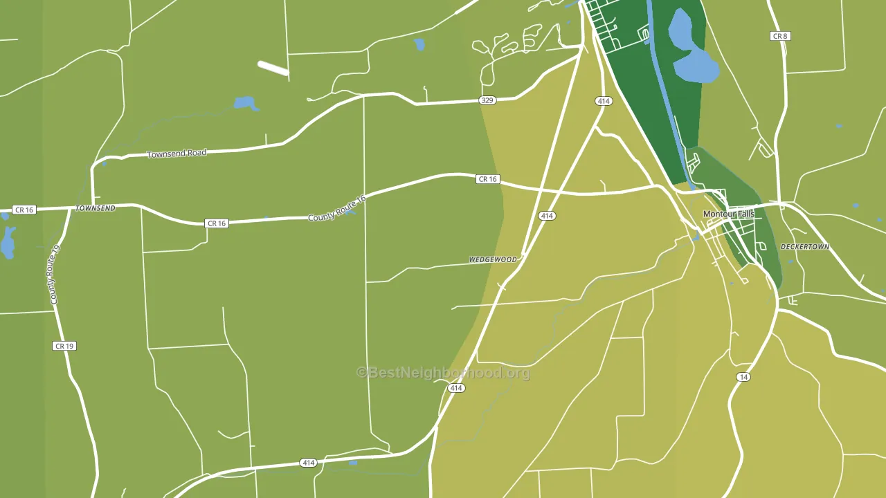 Wedgewood, NY block-group voter-turnout map