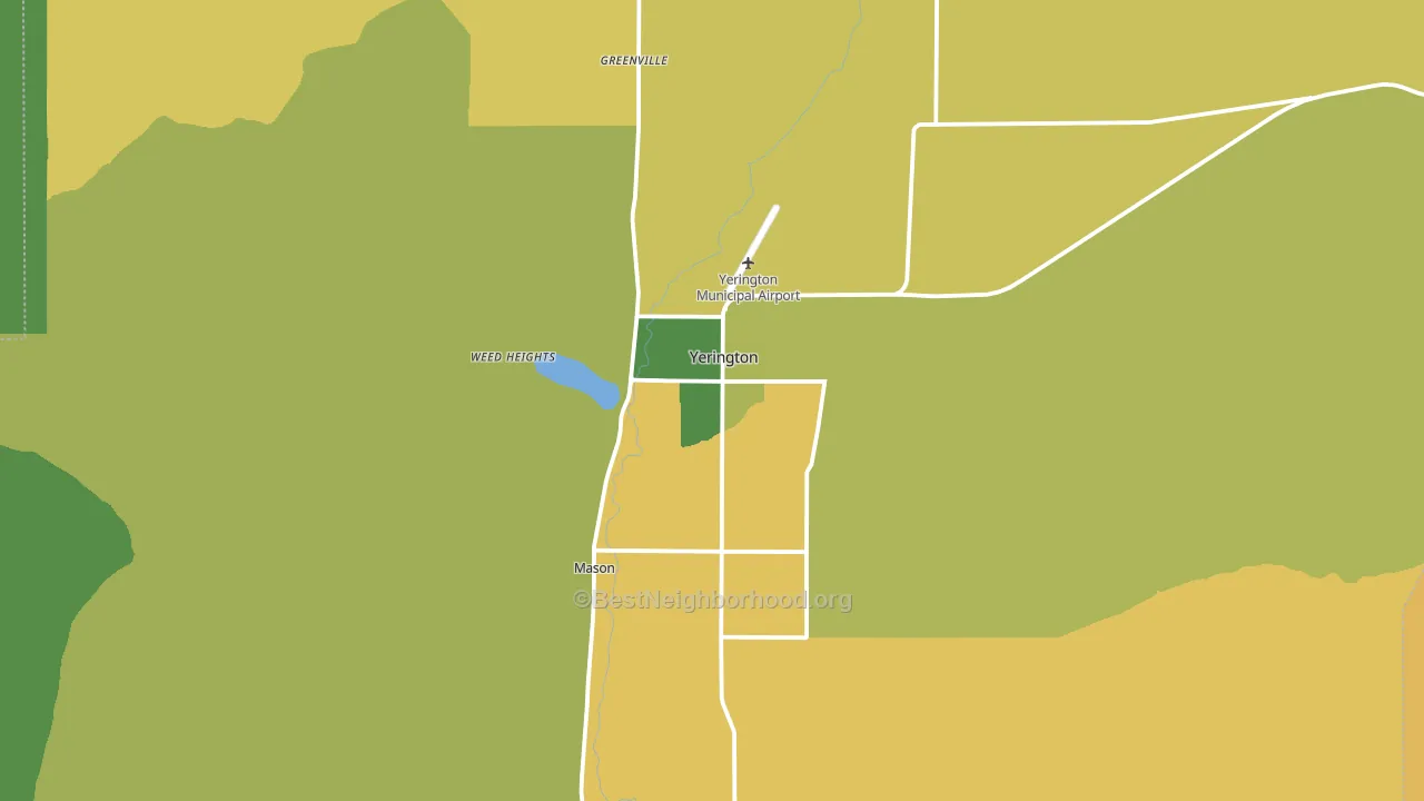 Weed Heights, NV block-group voter-turnout map