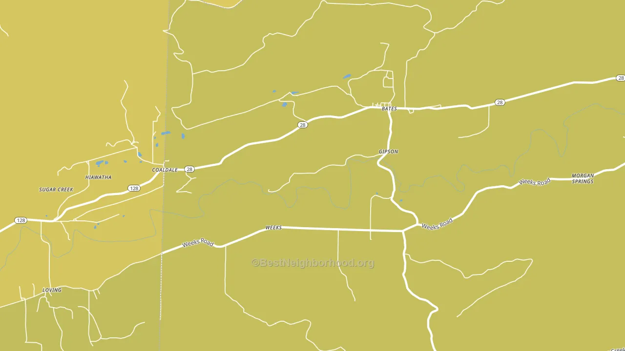 Weeks, AR block-group voter-turnout map