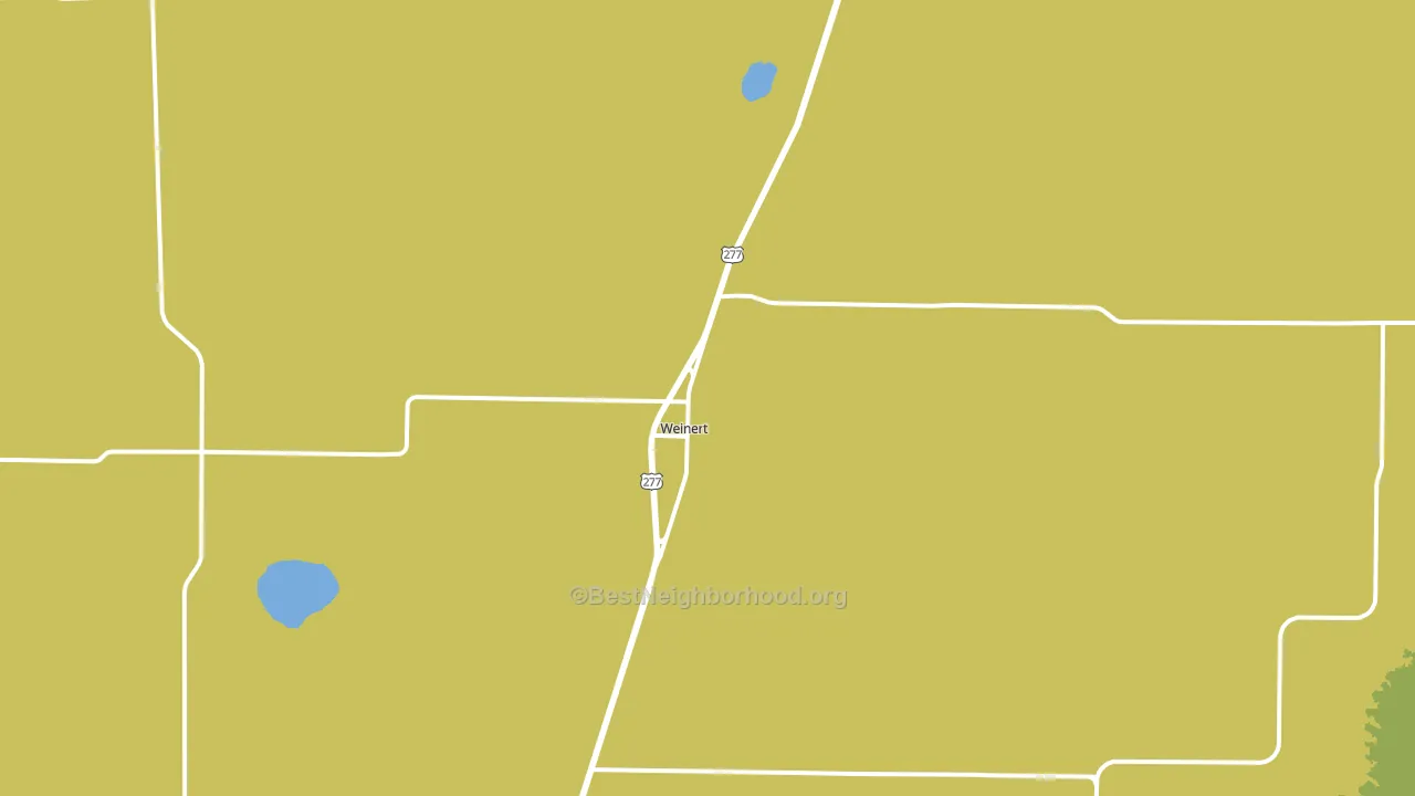 Weinert, TX block-group voter-turnout map
