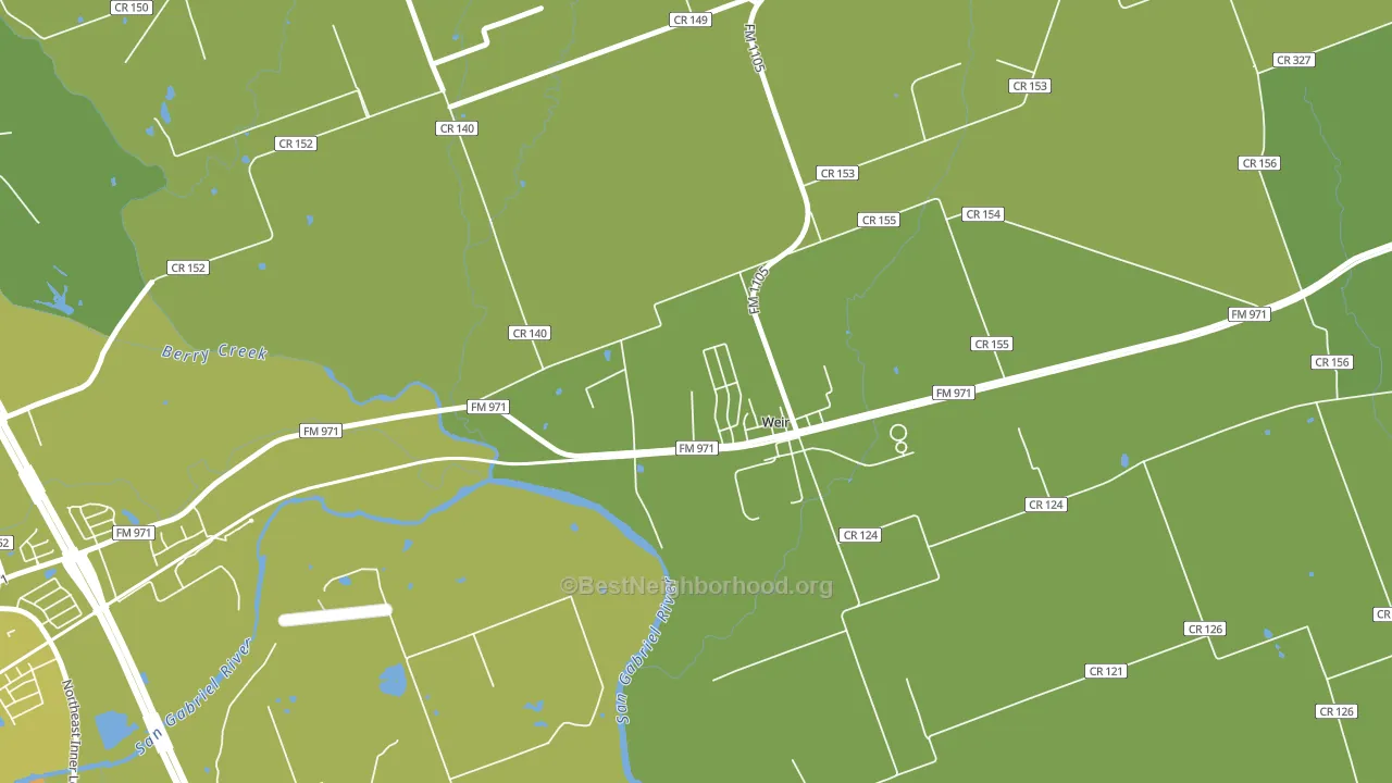 Weir, TX block-group voter-turnout map
