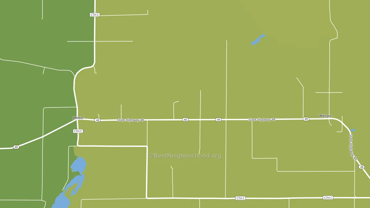 Weirgor, WI block-group voter-turnout map