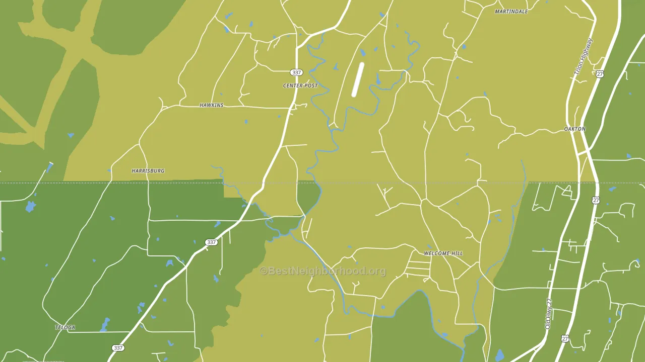 Welcome Hill, GA block-group voter-turnout map