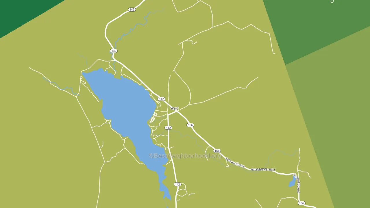 Weld, ME block-group voter-turnout map