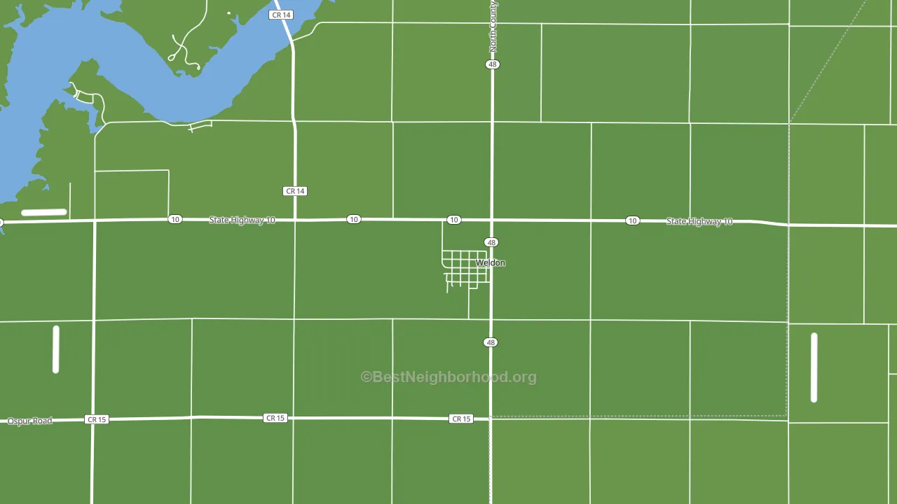 Weldon, IL block-group voter-turnout map