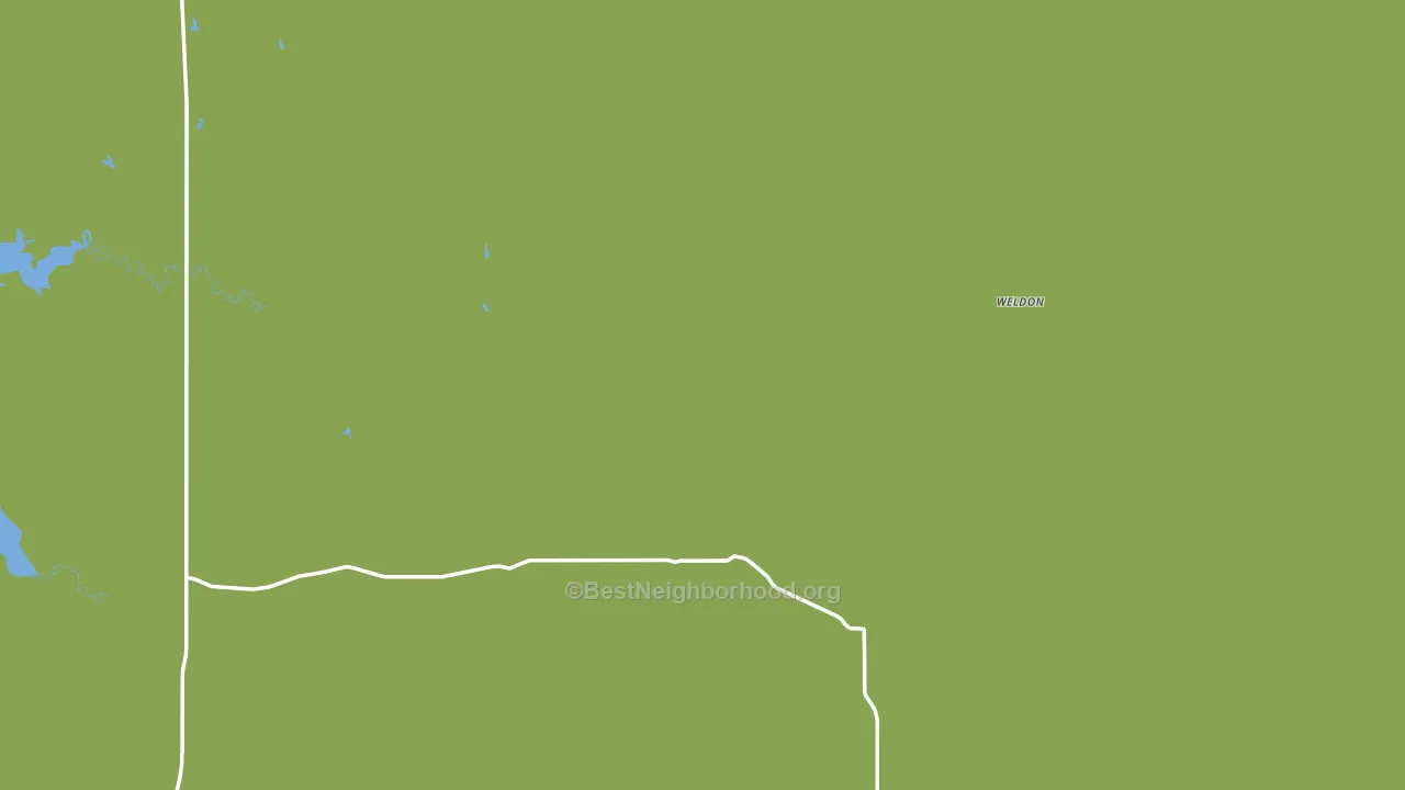 Weldon, MT block-group voter-turnout map
