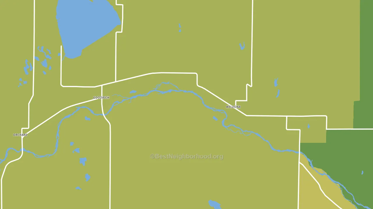 Weldona, CO block-group voter-turnout map