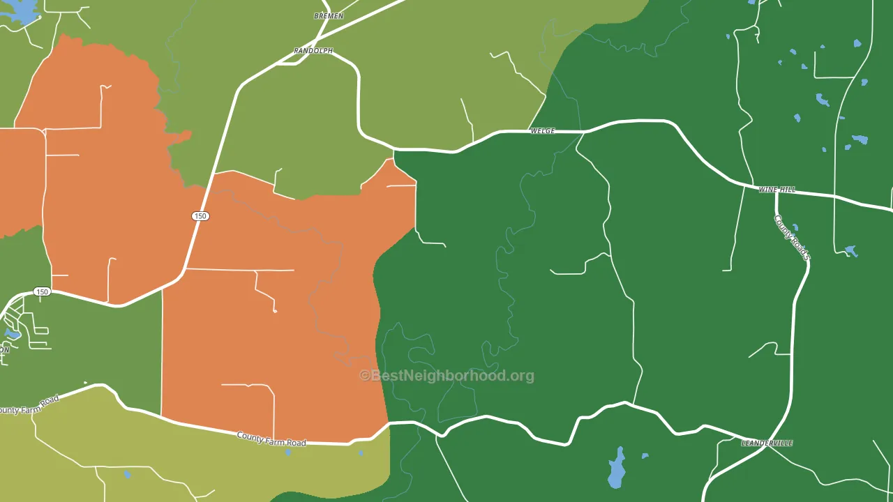 Welge, IL block-group voter-turnout map