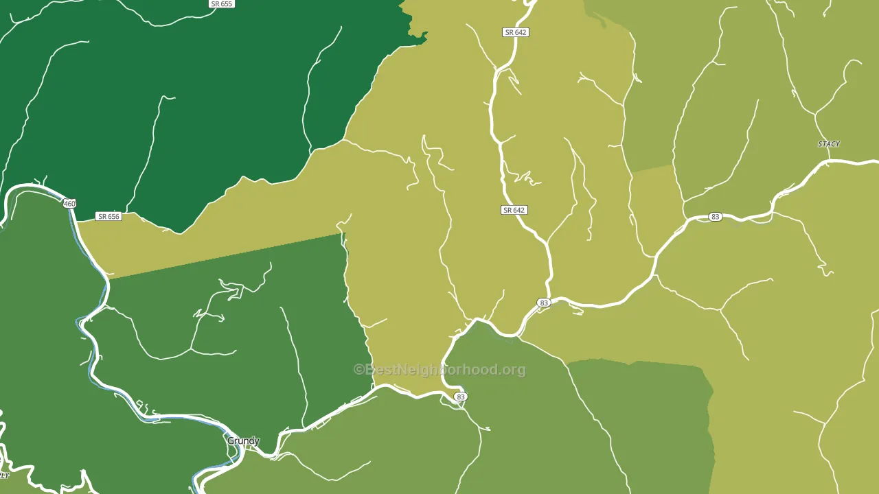Weller, VA block-group voter-turnout map