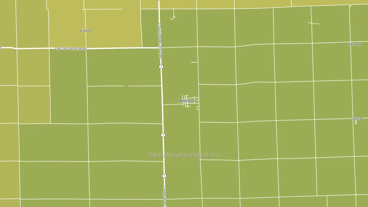 Wellington, IL block-group voter-turnout map
