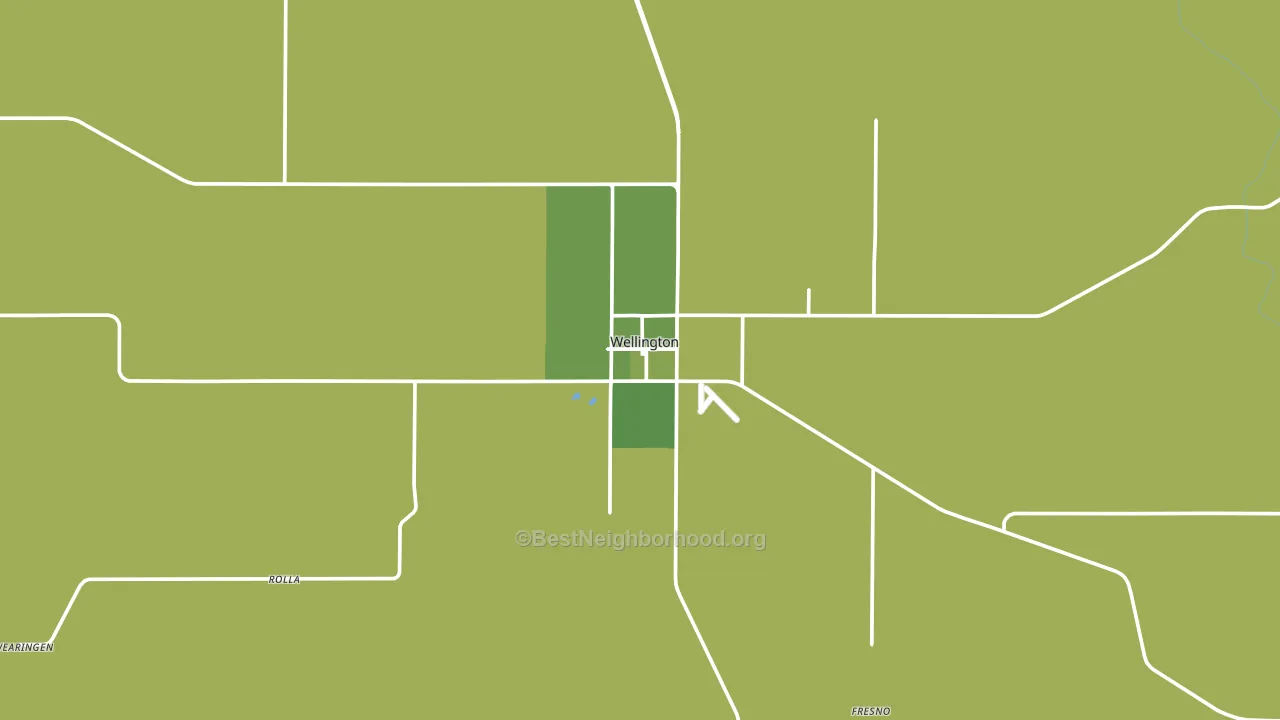 Wellington, TX block-group voter-turnout map