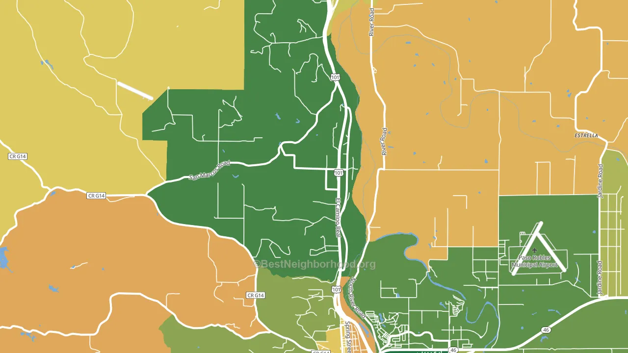 Wellsona, CA block-group voter-turnout map