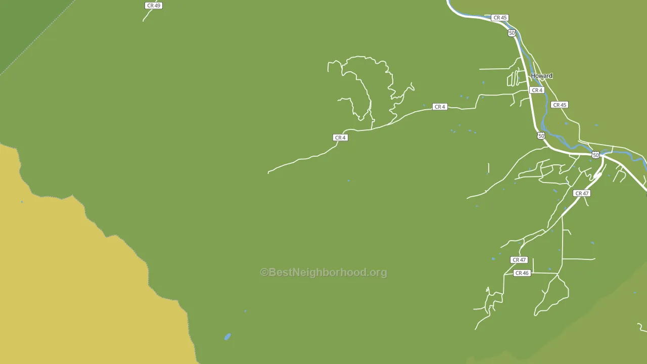 Wellsville, CO block-group voter-turnout map