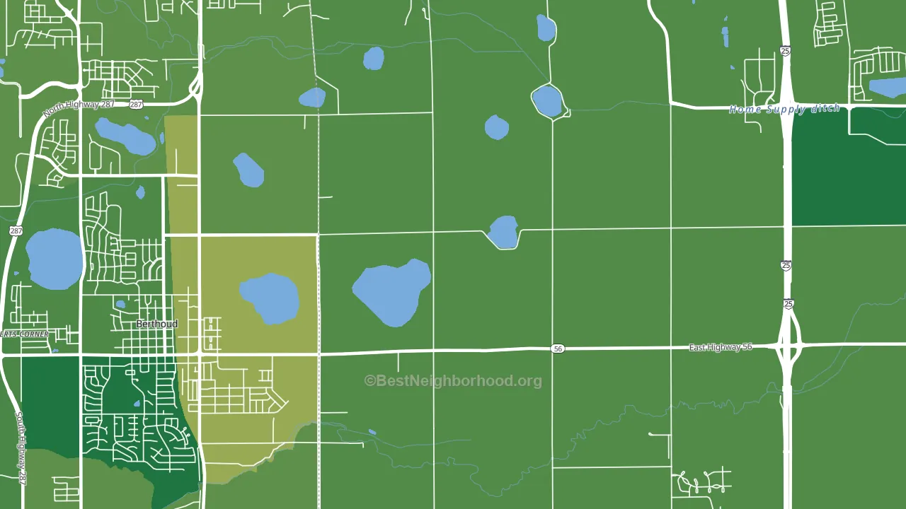 Welty, CO block-group voter-turnout map