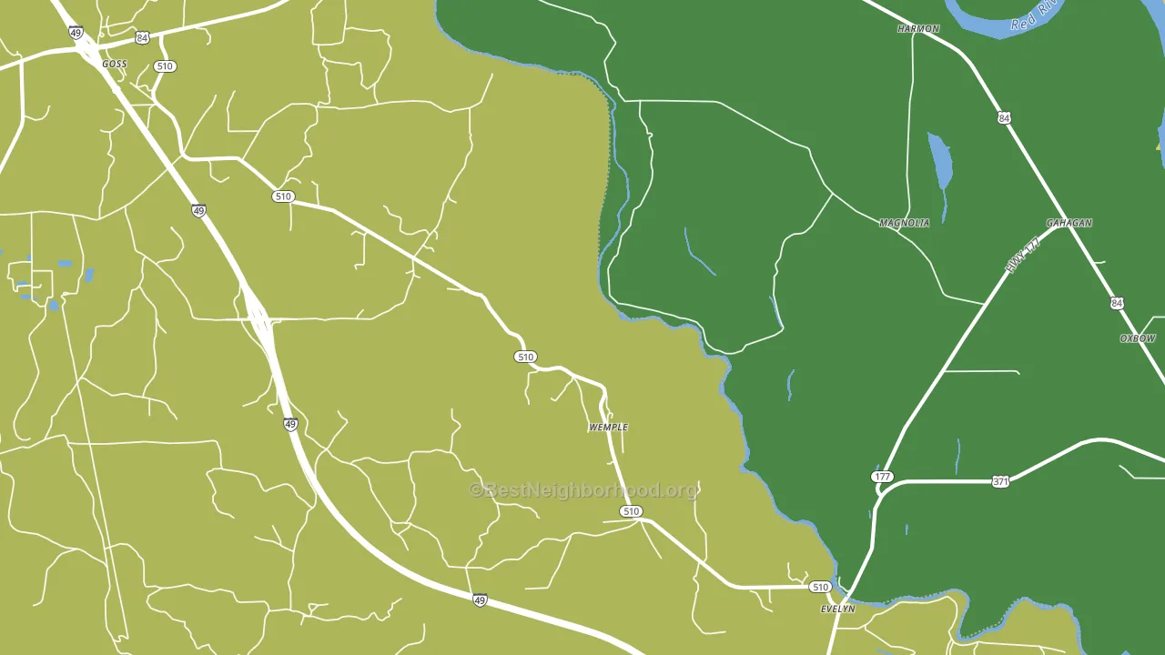 Wemple, LA block-group voter-turnout map