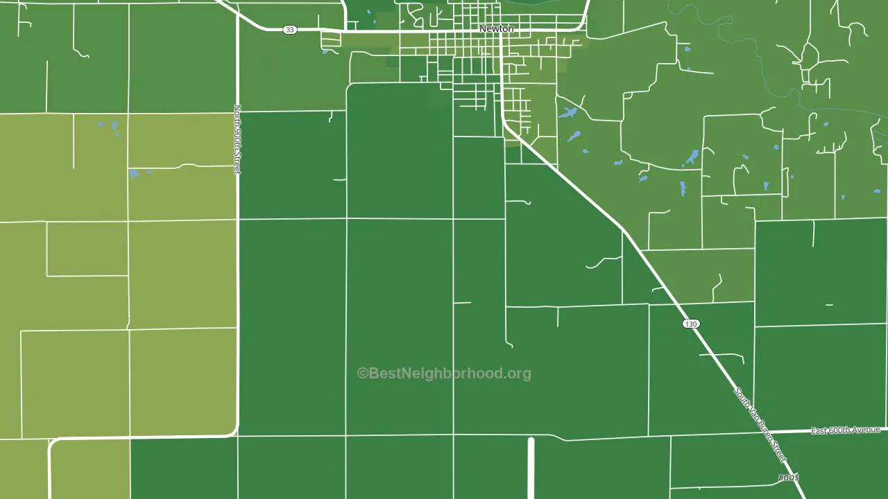 Wendelin, IL block-group voter-turnout map