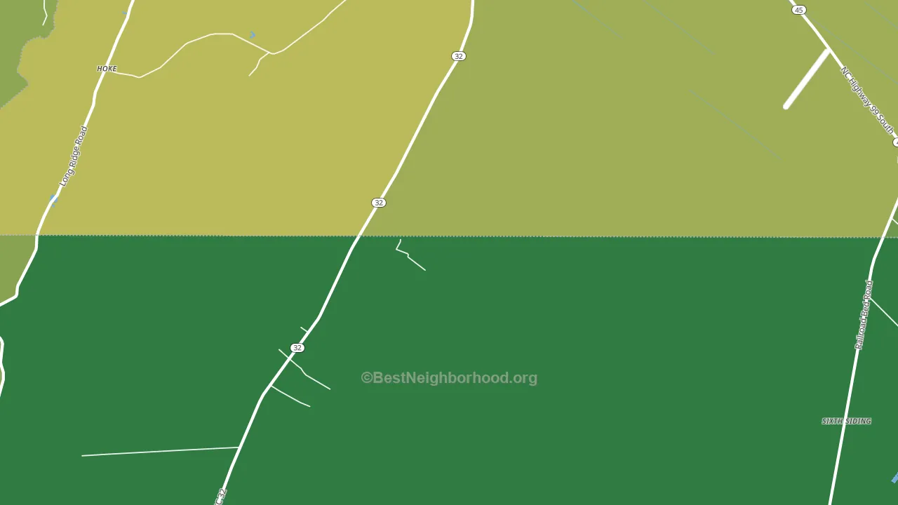 Wenona, NC block-group voter-turnout map