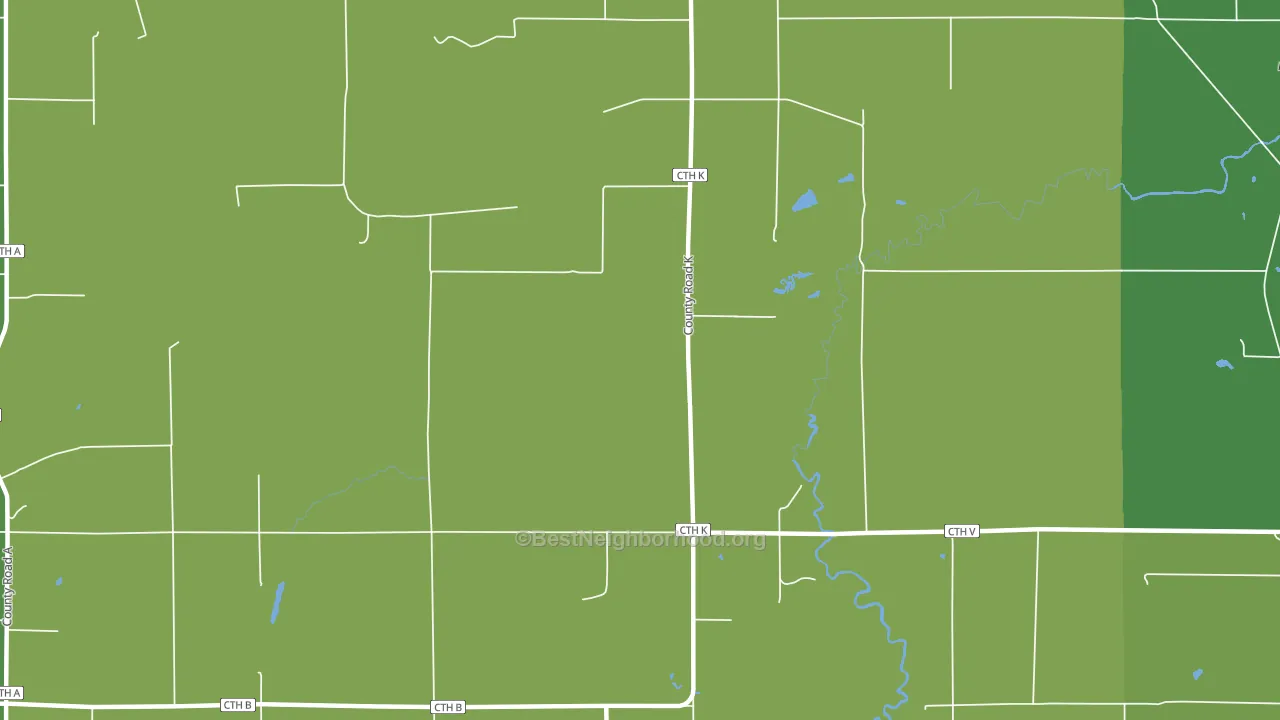 Wentworth, WI block-group voter-turnout map