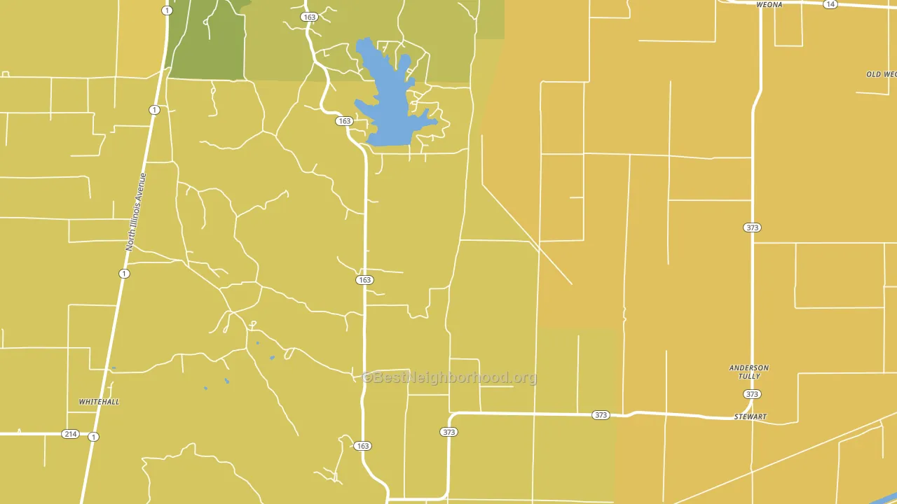 Weona Junction, AR block-group voter-turnout map