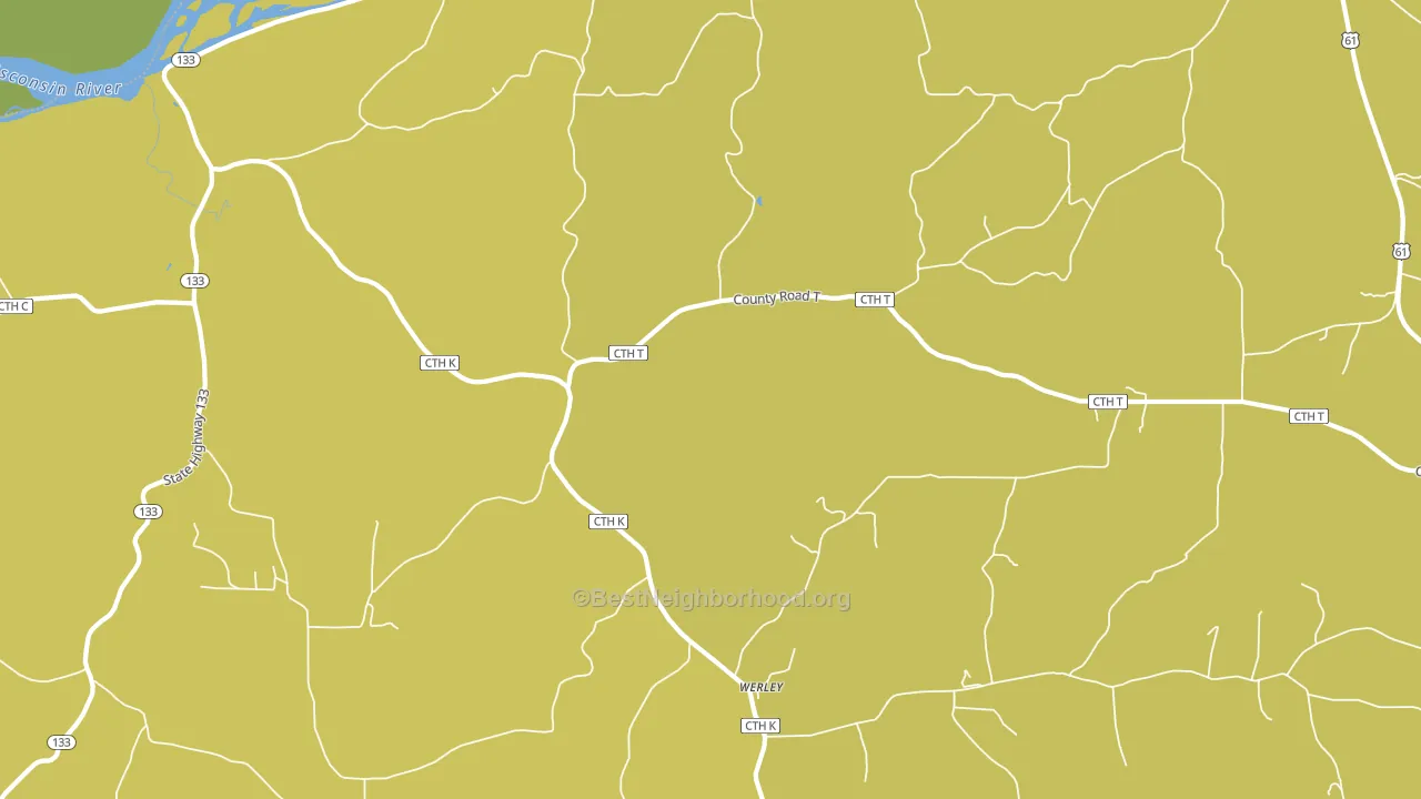 Werley, WI block-group voter-turnout map