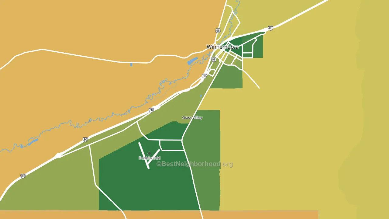 Weso, NV block-group voter-turnout map