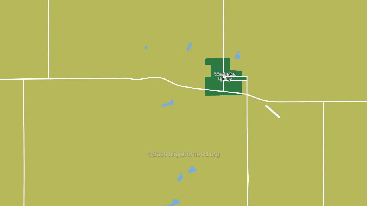 Wessington Springs, SD block-group voter-turnout map
