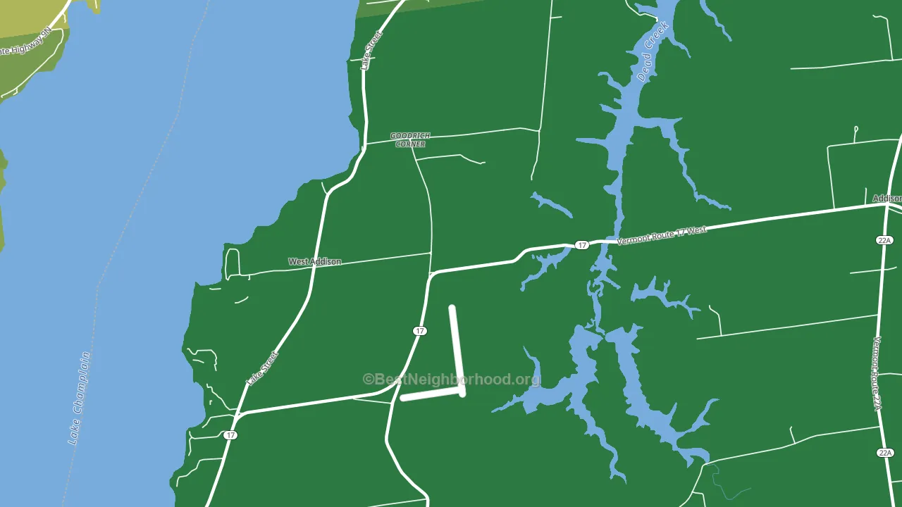 West Addison, VT block-group voter-turnout map