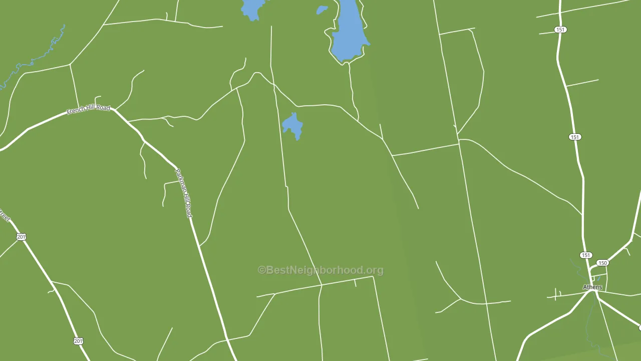 West Athens, ME block-group voter-turnout map