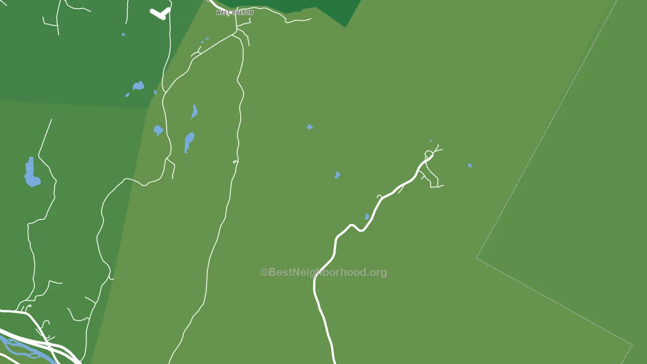 West Bolton, VT block-group voter-turnout map