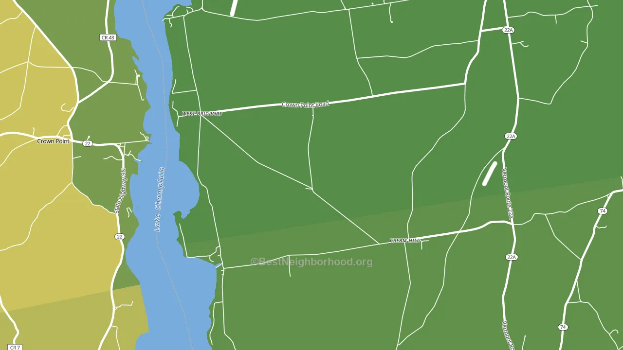 West Bridport, VT block-group voter-turnout map
