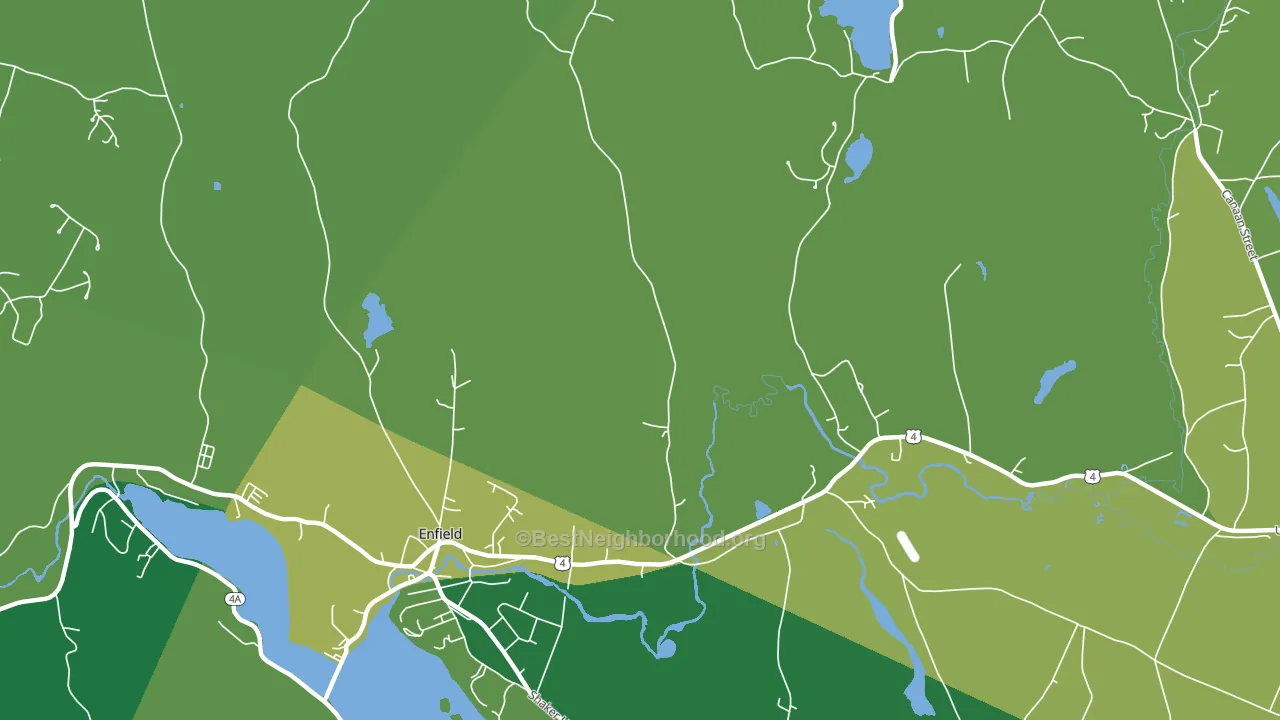 West Canaan, NH block-group voter-turnout map