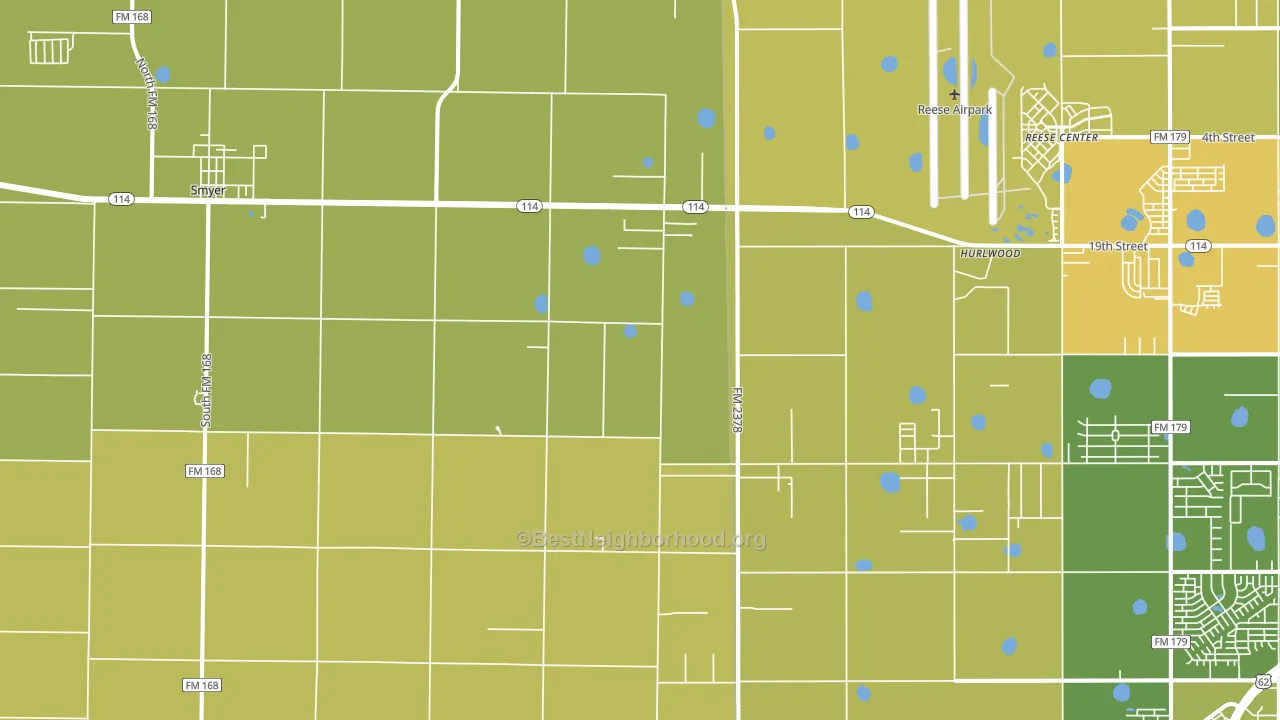 West Carlisle, TX block-group voter-turnout map