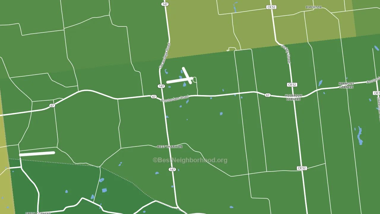 West Charlton, NY block-group voter-turnout map