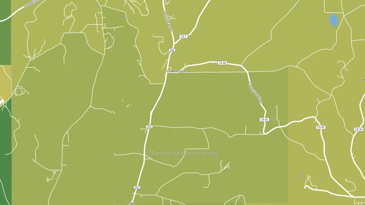 West Clarksville, NY block-group voter-turnout map