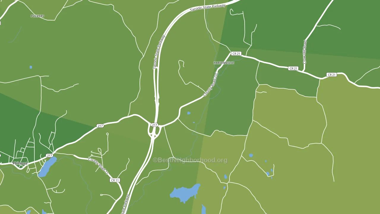 West Copake, NY block-group voter-turnout map