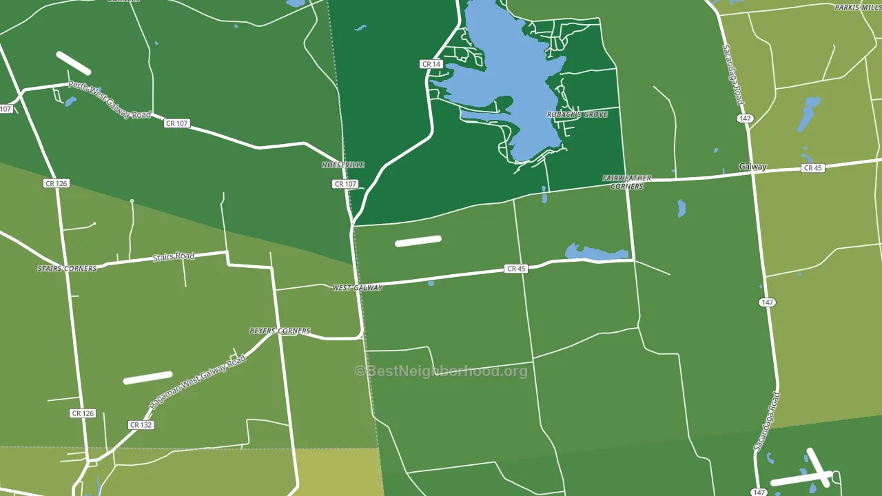 West Galway, NY block-group voter-turnout map