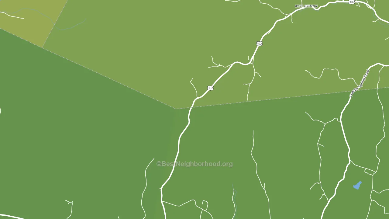 West Groton, VT block-group voter-turnout map