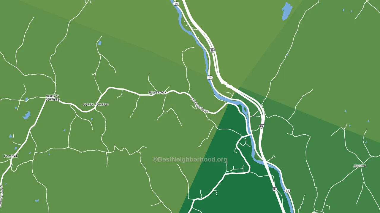 West Hartford, VT block-group voter-turnout map
