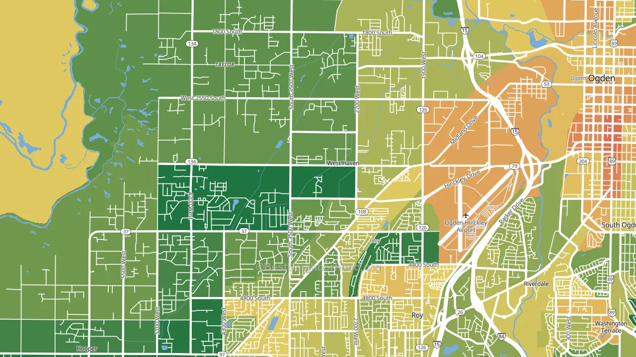 West Haven, UT block-group voter-turnout map