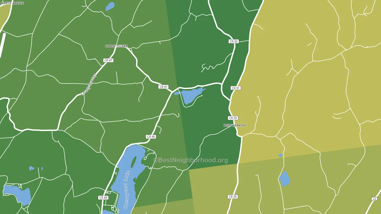 West Hebron, NY block-group voter-turnout map