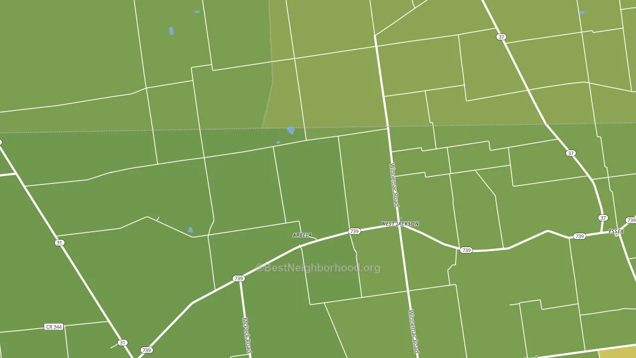 West Jackson, OH block-group voter-turnout map