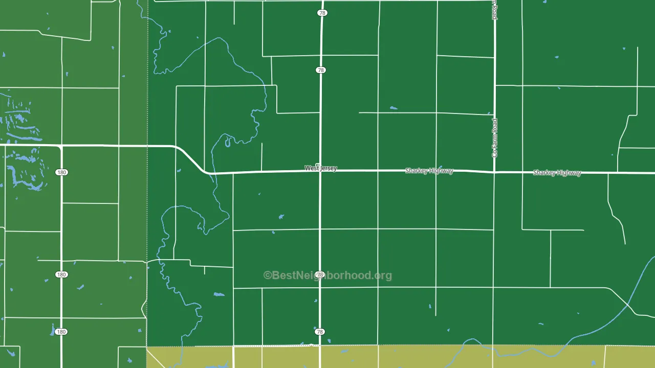 West Jersey, IL block-group voter-turnout map